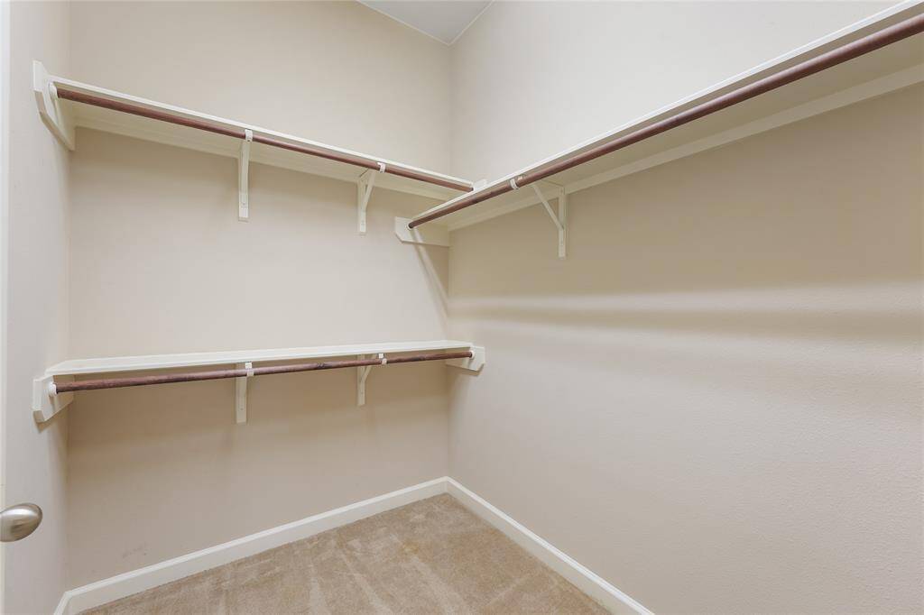 Large master closet.