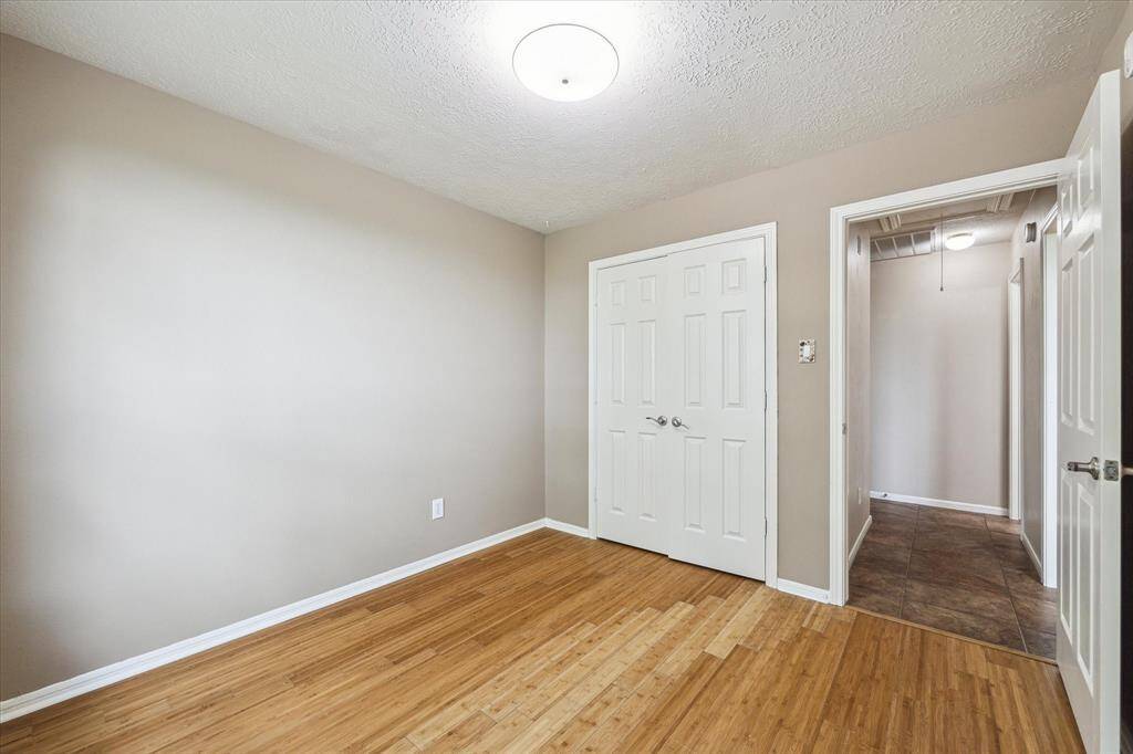 This bedroom also has a closet and easy hallway access to the full bathroom.