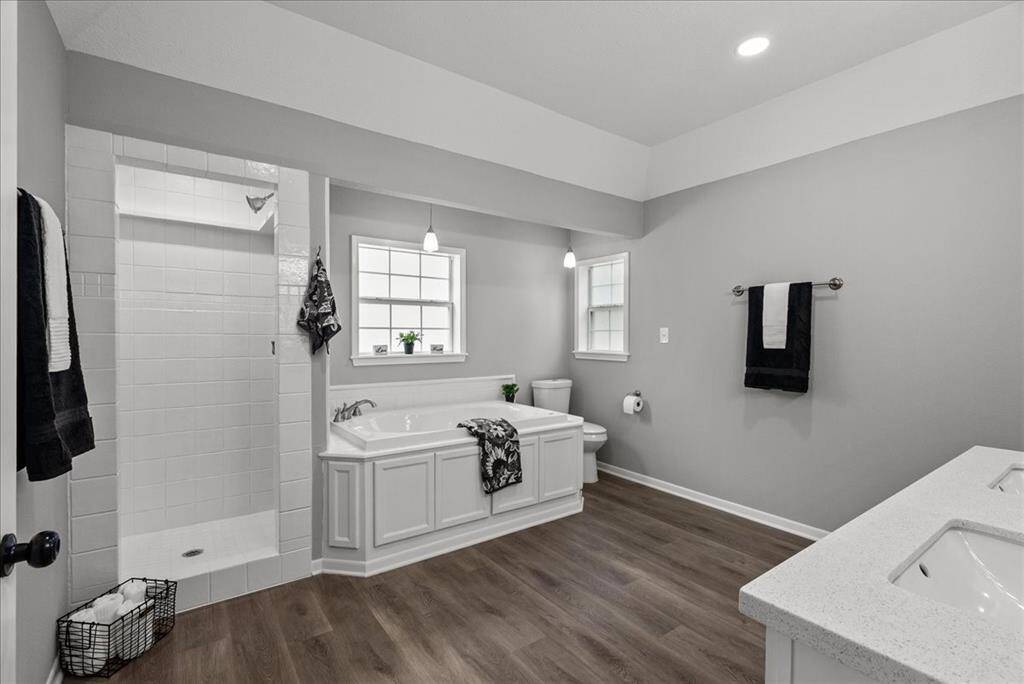 1st floor bath with jacuzzi tub and separate shower