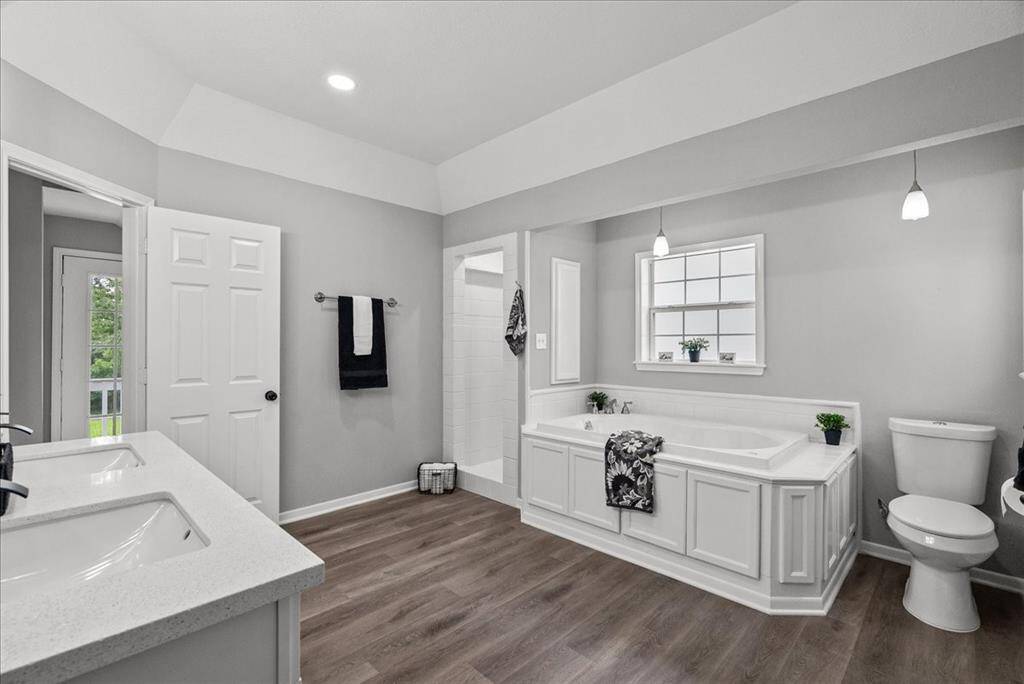 1st floor bath with jacuzzi tub and separate shower