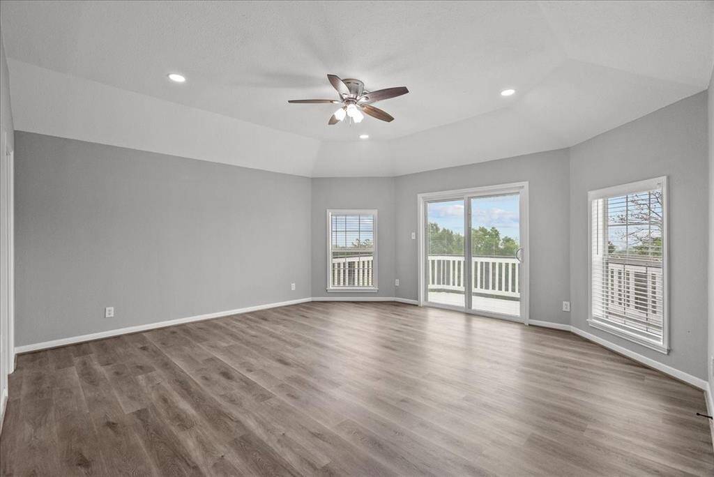 View from master bedroom to the lake