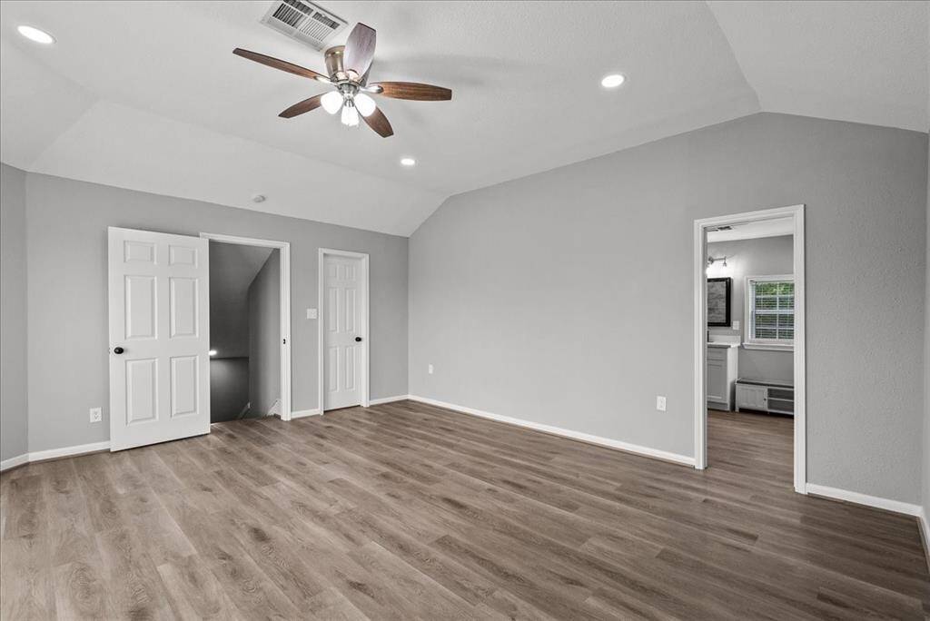 View from back of master bedroom to bathroom