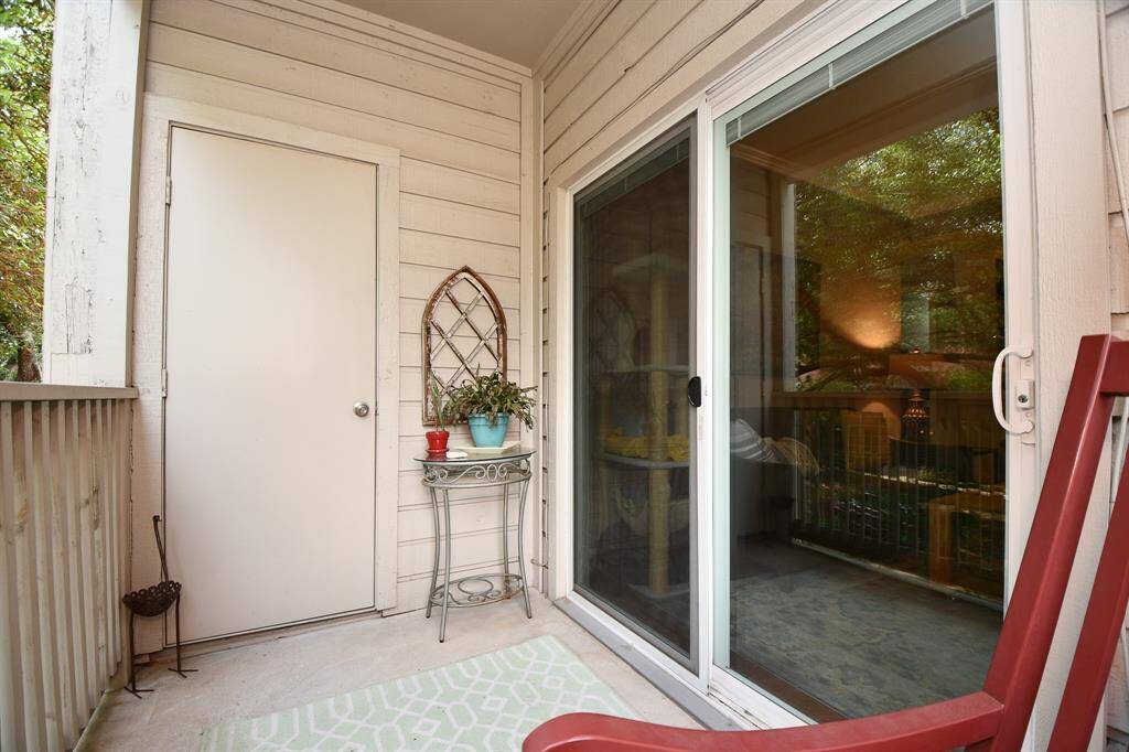 Notice the replaced patio door.  All windows and this door have been replaced for noise reduction and energy efficiency.