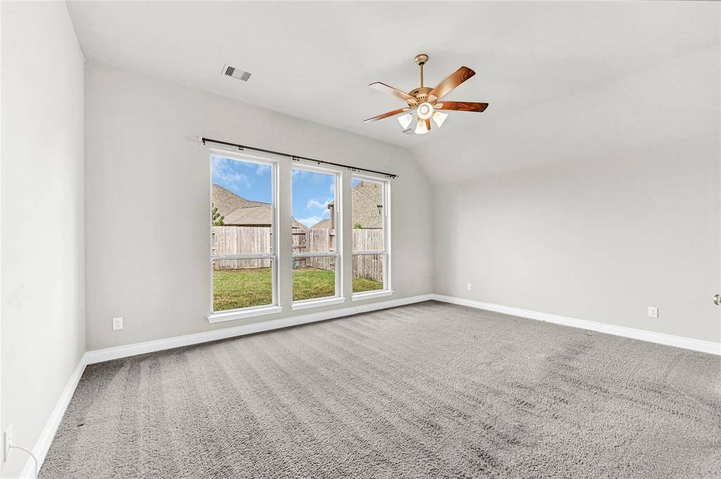 Your master bedroom with direct view of the backyard