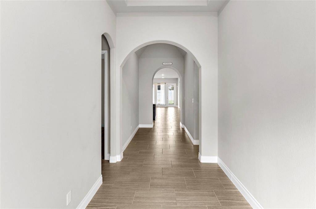 Your hall wall as you walk towards the main living area.