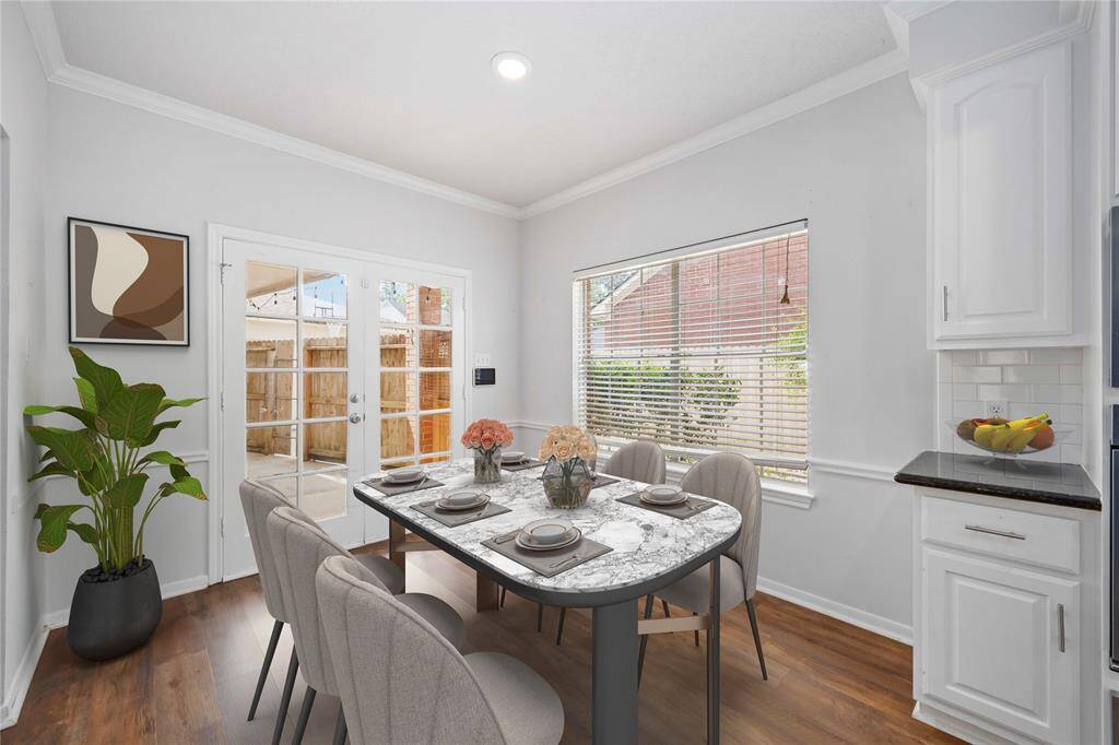 Breakfast area- virtually staged