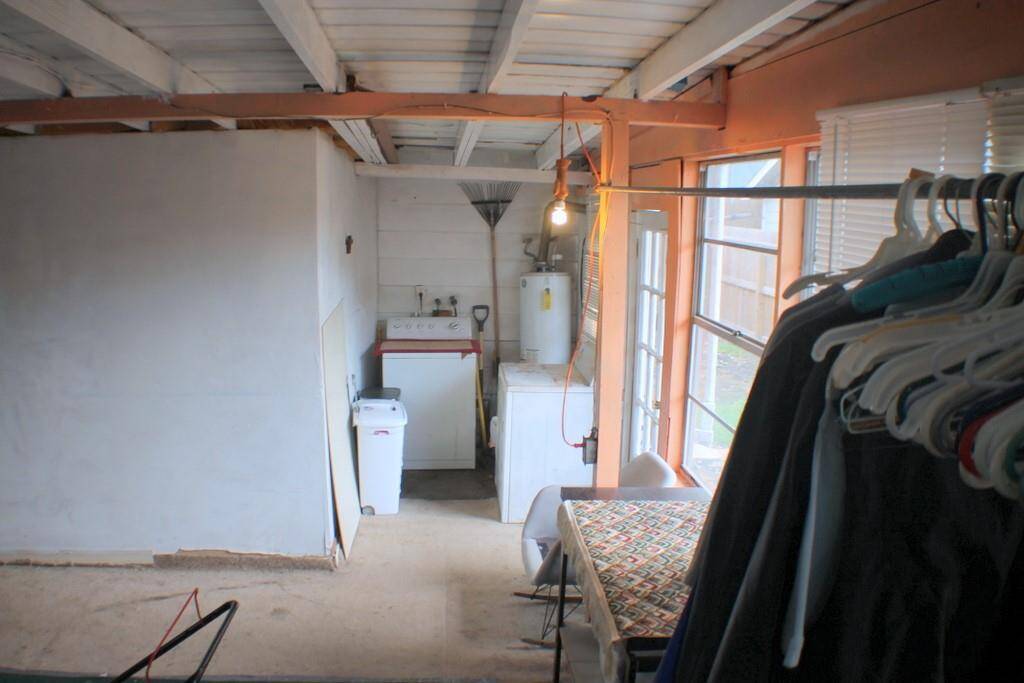 Enclosed back room