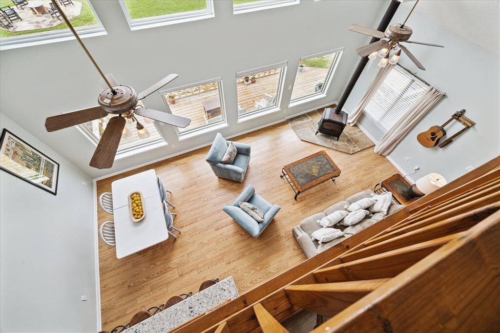 This loft area makes for the perfect private primary retreat located right off of the primary bedroom!
