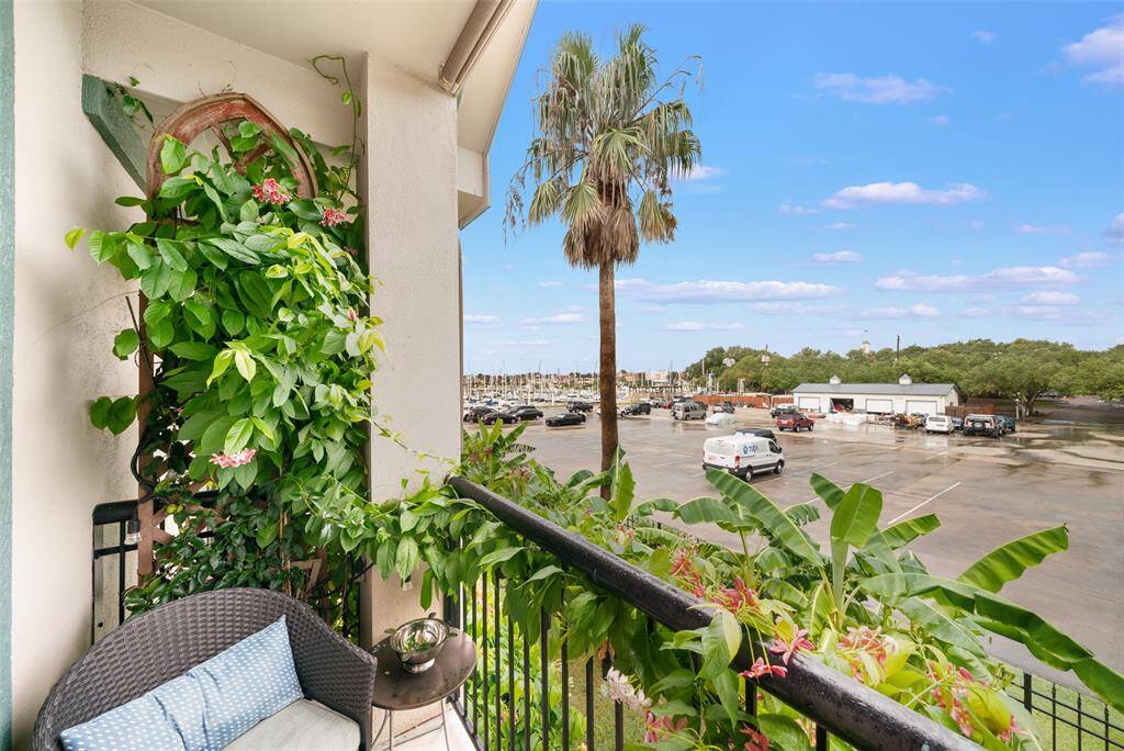 The view from the balcony shows what a stellar location this townhome has.