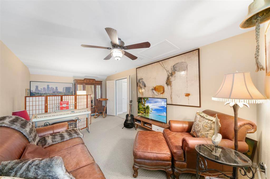 The room has plenty of space to hold large and comfy furniture.
