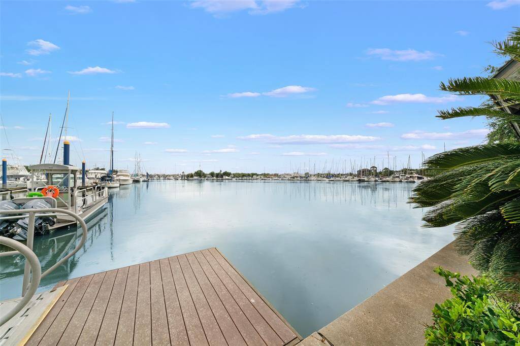 This gorgeous marina view is just steps away from the townhome.