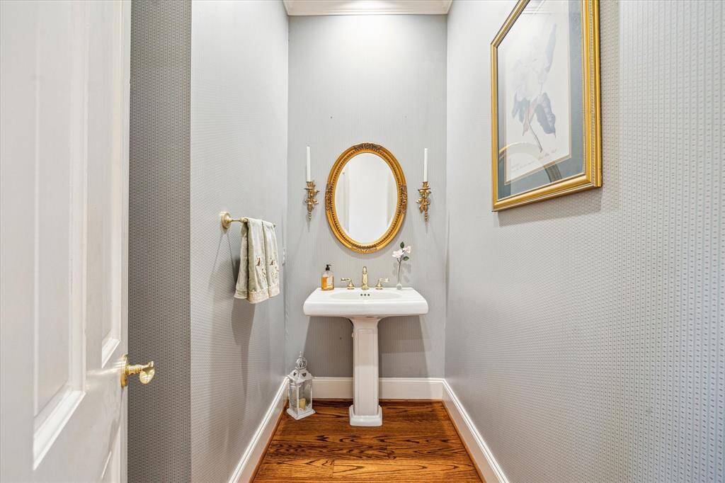 Additional half bath for guests.