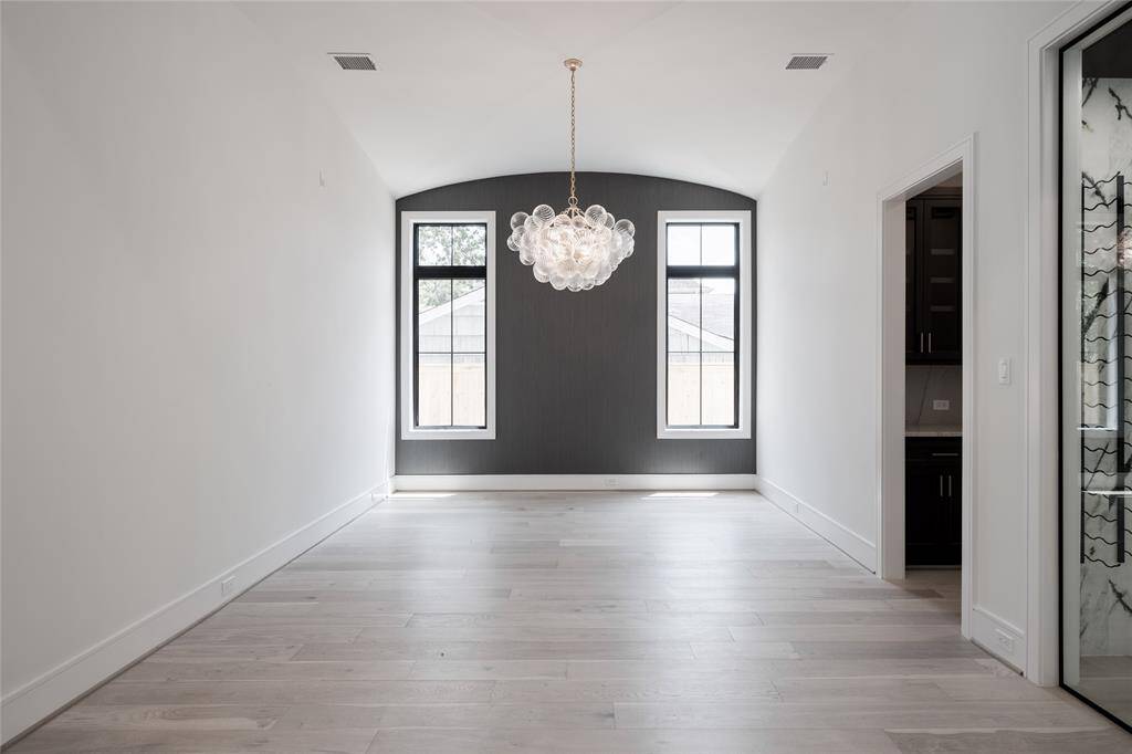 Formal Dining Roo, designer lighting **Example of previous built home