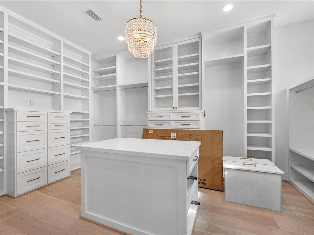 Primary Closet **Example of previous built home