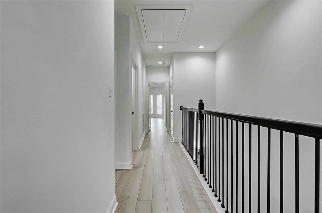Welcome to the 3rd floor! There's one bedroom with an ensuite bathroom, LAUNDRY, and the primary on this floor!