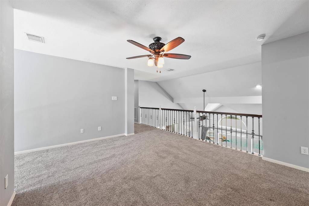 Upstairs game room.