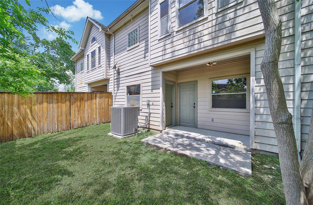 Backyard (digitally added grass) - currently no sod