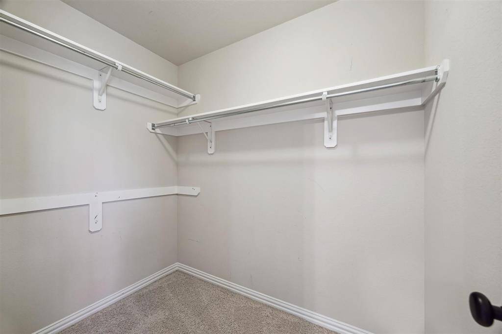 Spacious upstairs storage closet for all your storage needs!