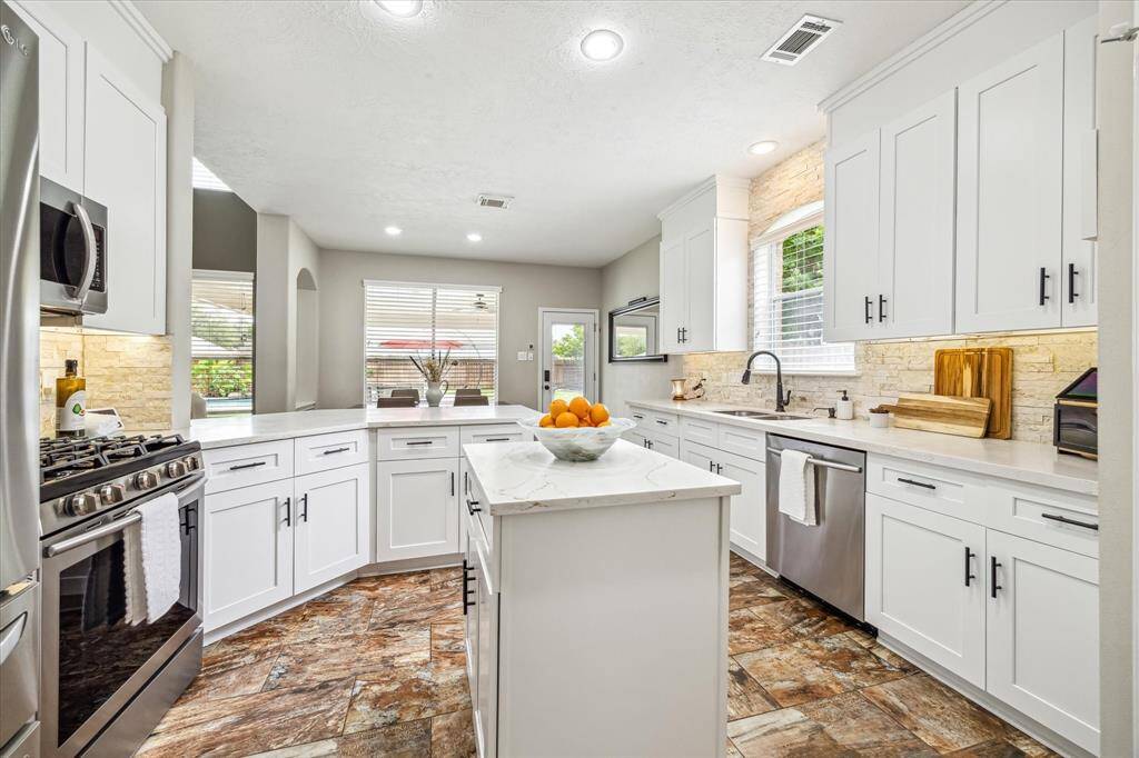 New quartz countertops , cabinets and sink!