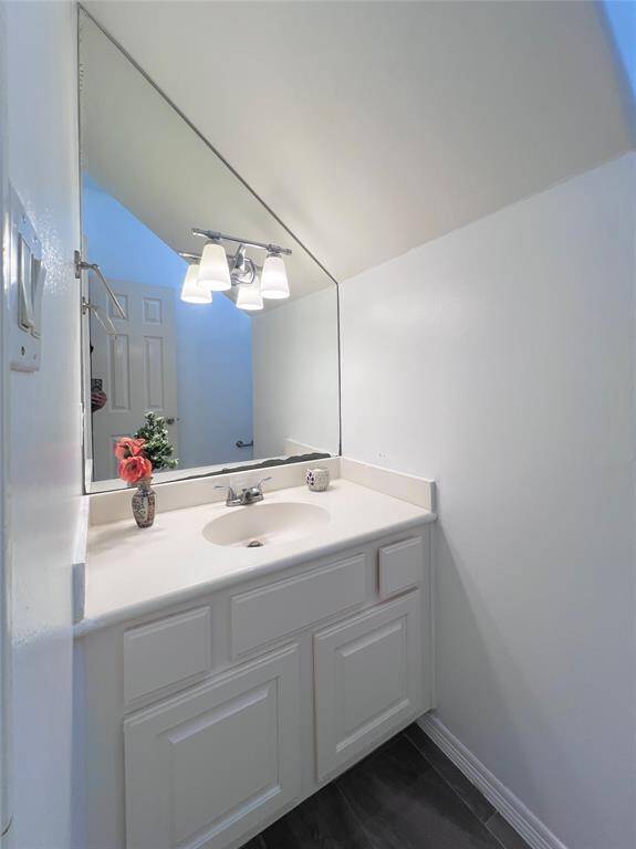 Half bathroom downstairs