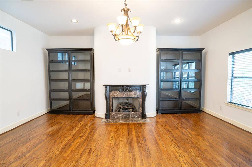Cozy fireplace