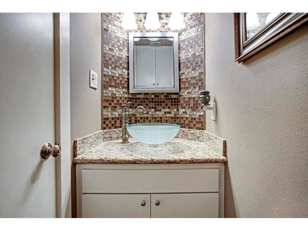 Half bath on the second floor