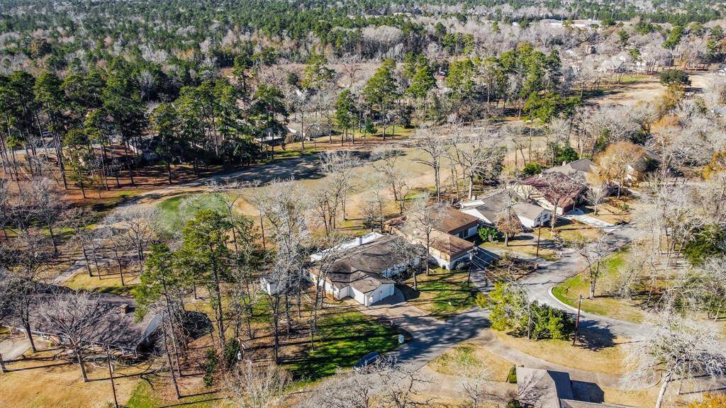 Aerial view sitting on the 25th hole of the golf course.  Located in Zone X outside of the 100 and 500 yr floodplain.
