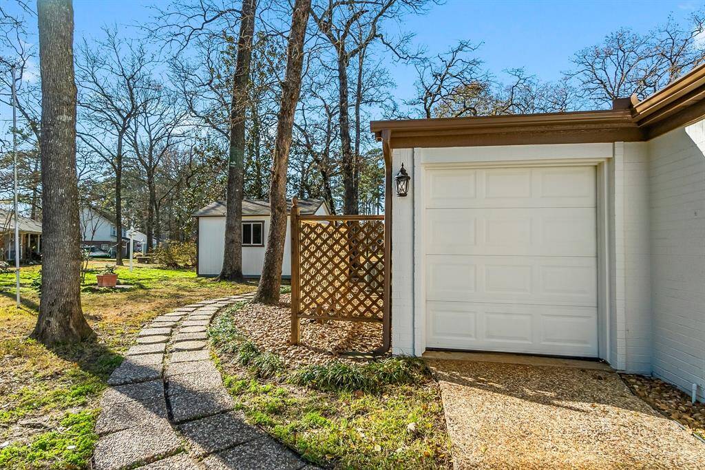 Golf cart garage with opener.