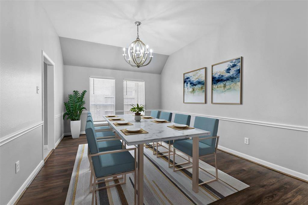 Virtually Staged Dining Room