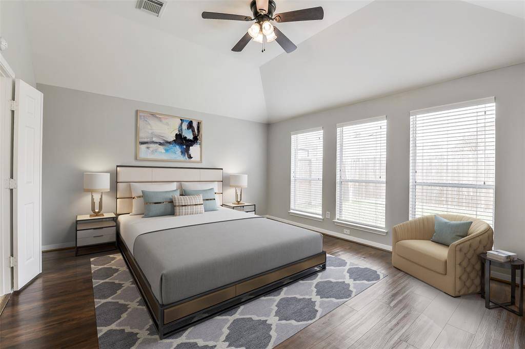 Virtually Staged Primary Bedroom