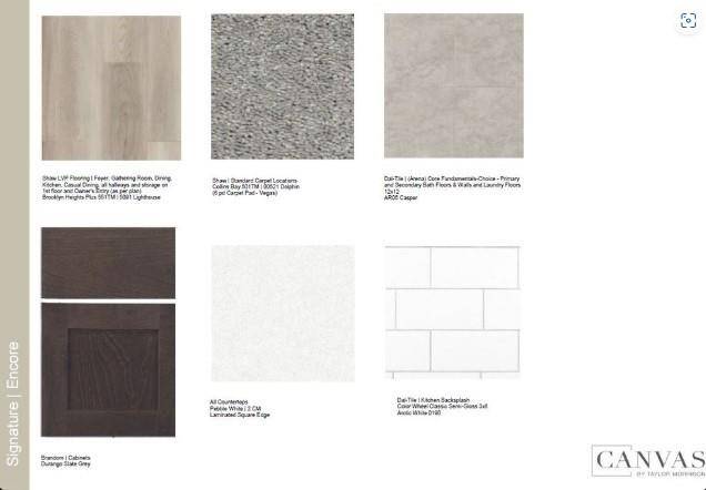 Design Selections. Home is under construction and selections are subject to change.