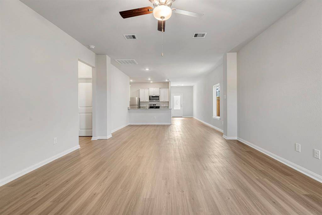 An open concept floorplan will provide you with lots of open space and natural light for entertaining.