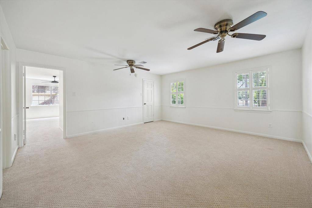 Huge upstairs playroom with storage closet. Lots of closet space upstairs for tons of storage.