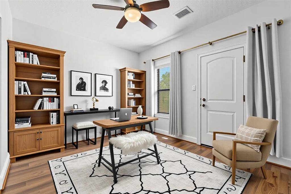 Virtually staged first floor bedroom.