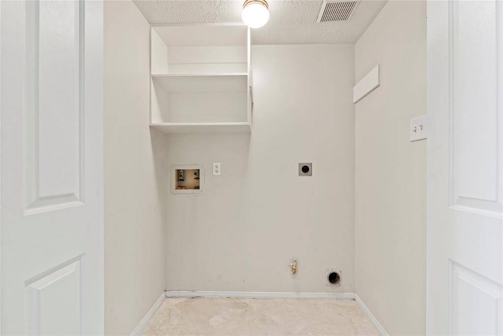 Your Utility room is location inside your home, stay cool when doing laundry.  **8615 Westcove Circle, Houston, TX 77064**