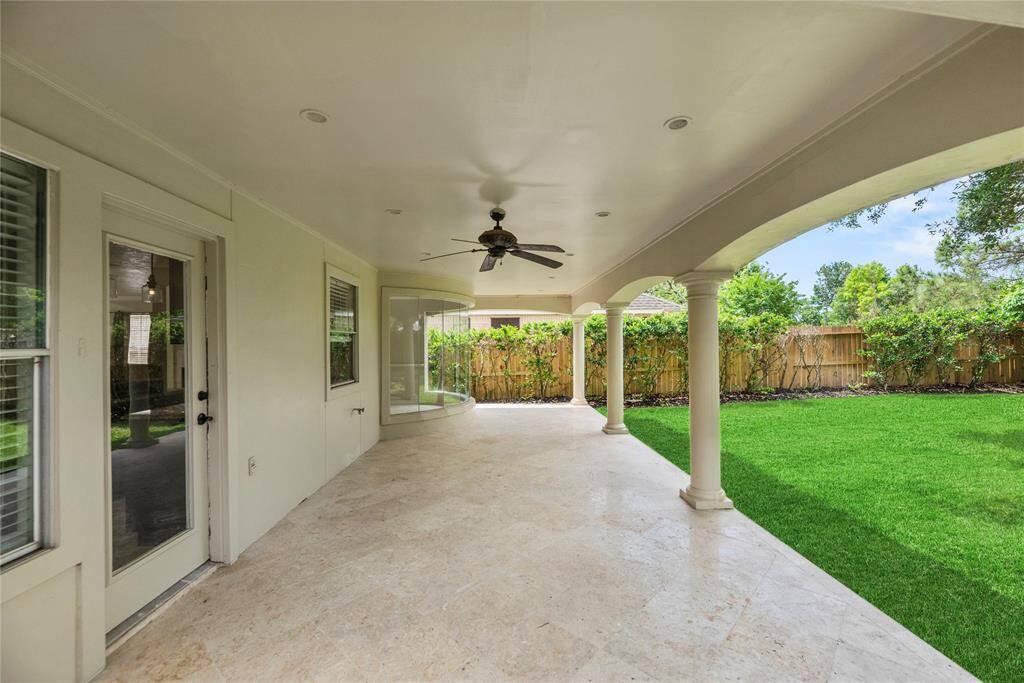 The spacious interior seamlessly connects to a serene outdoor space with over-sized covered patio, perfect for relaxation and entertaining.**8615 Westcove Circle, Houston, TX 77064**