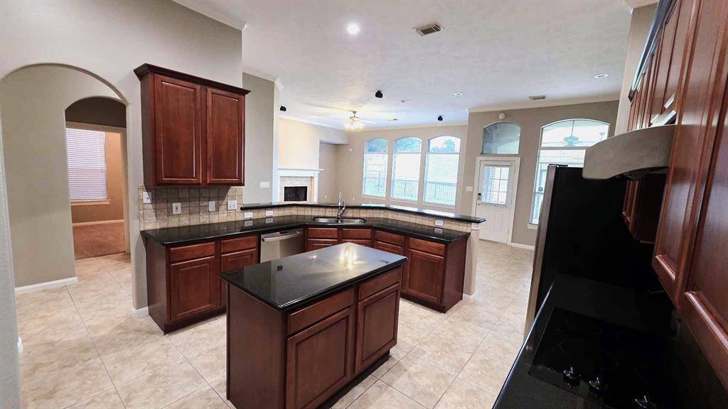 As you enter the kitchen from your dining room, you can see how open it is