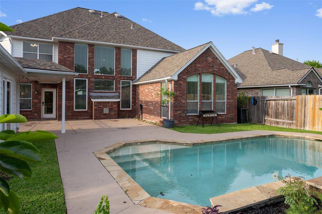 Backyard with pool