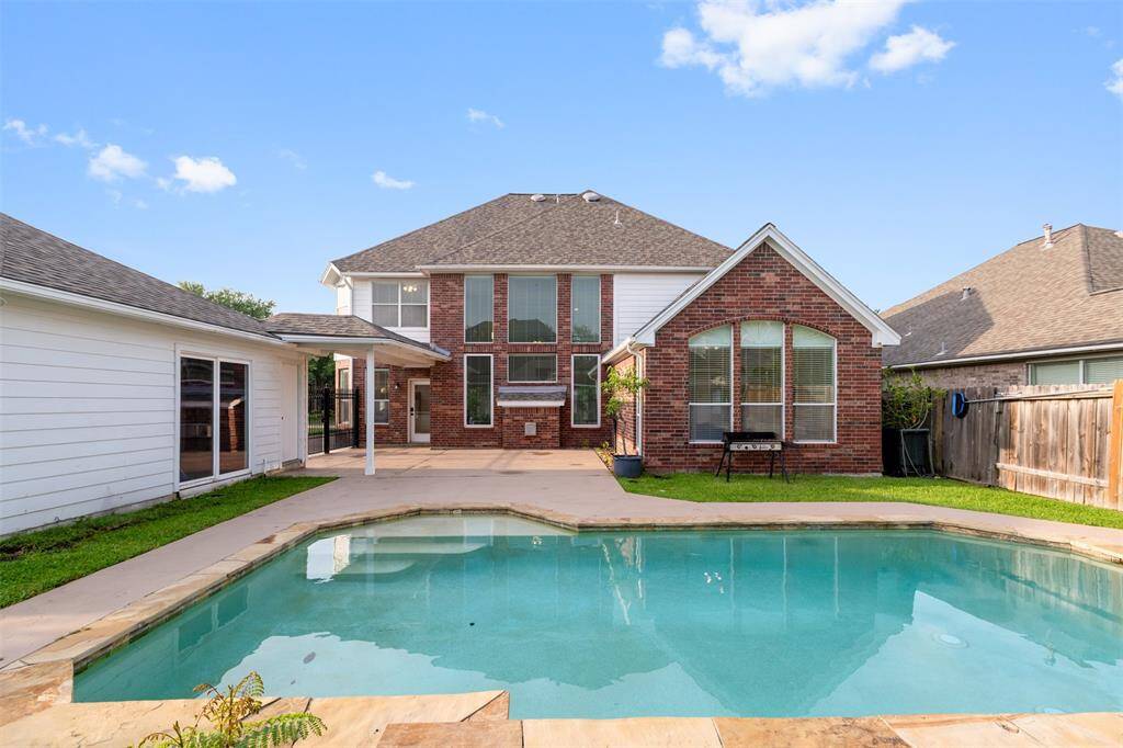 Backyard with pool