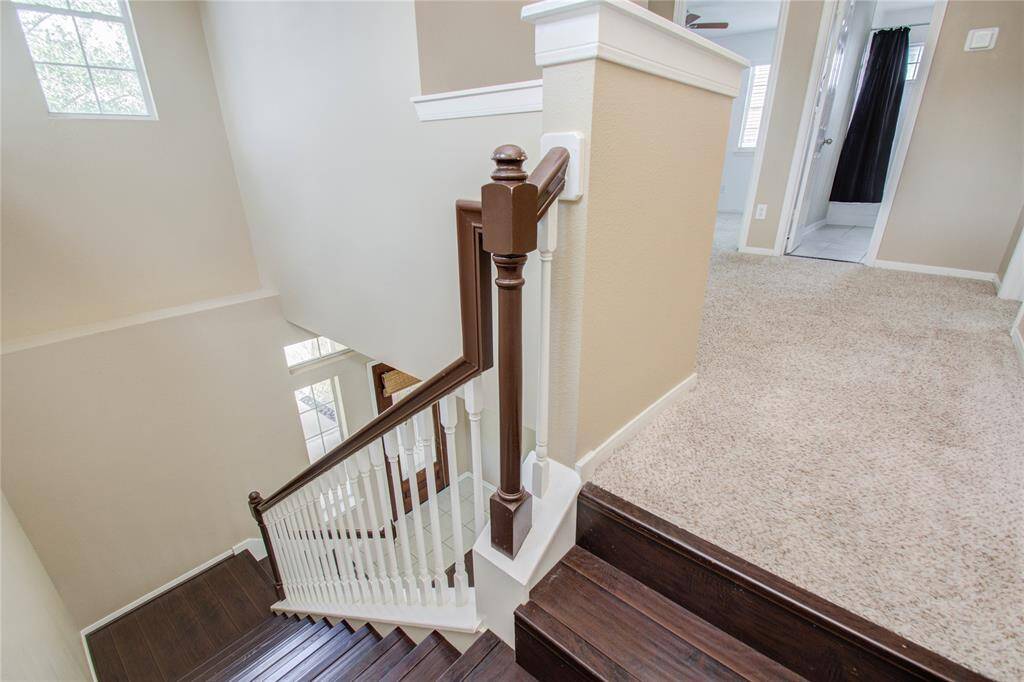 Heading upstairs