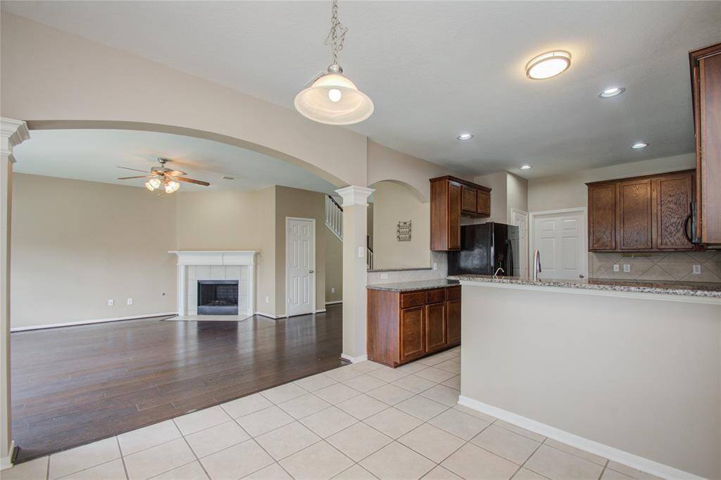 Looking into the family room