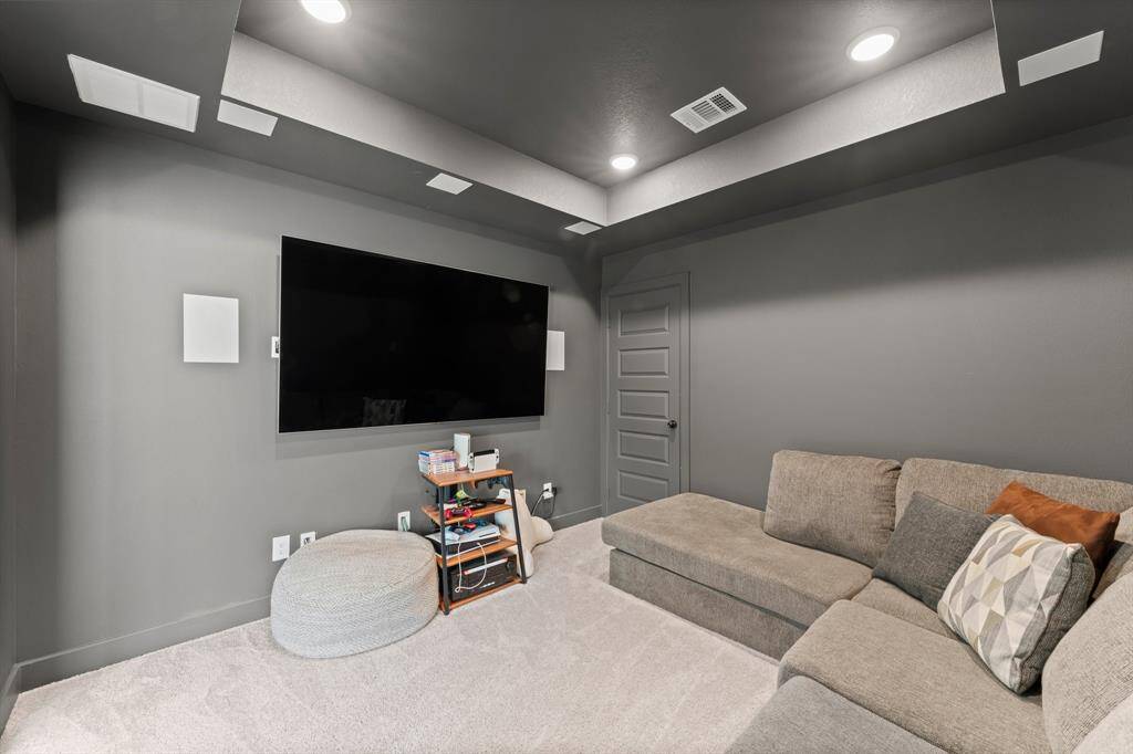 Media room offers full surround sound!