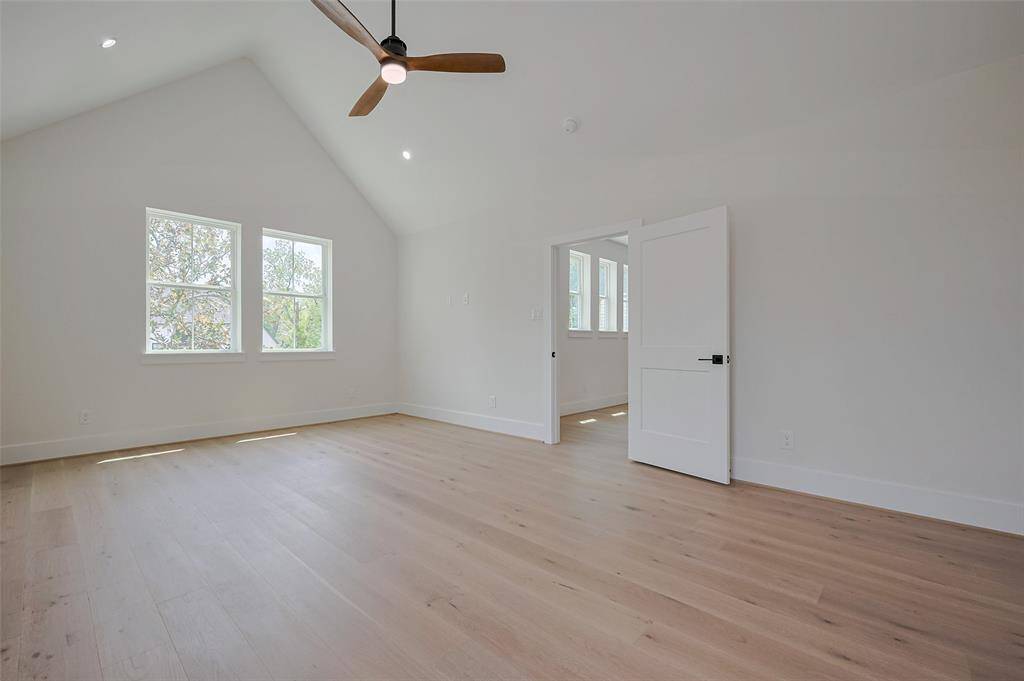 Primary Bedroom-with vaulted ceilings