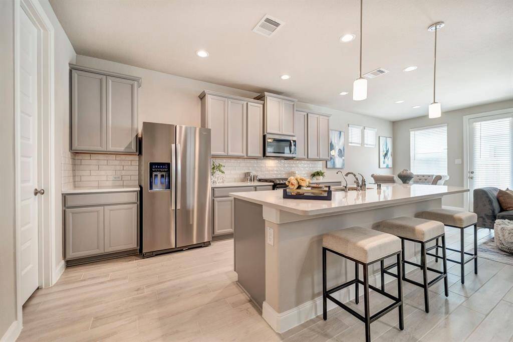 The large kitchen island truly is the heart of the home!
