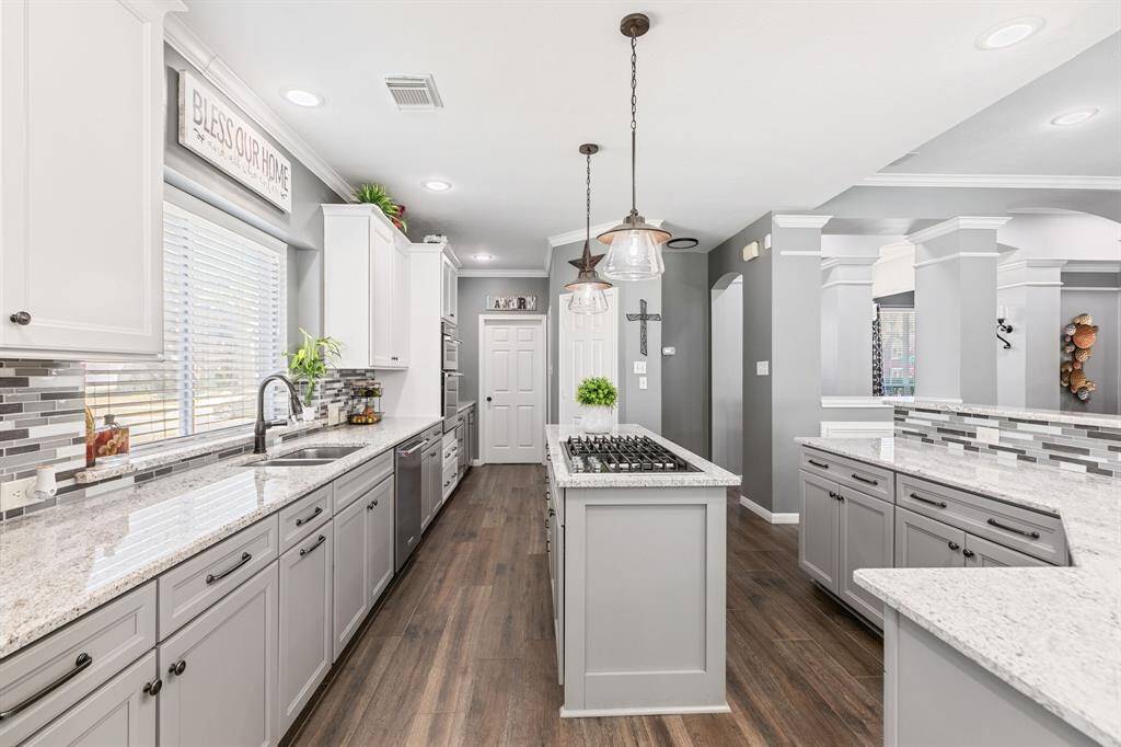Meal preparation will be a delight in this well equipped kitchen.