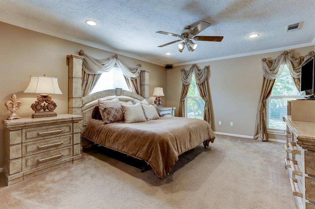 Spacious Primary bedroom with on suite bathroom
