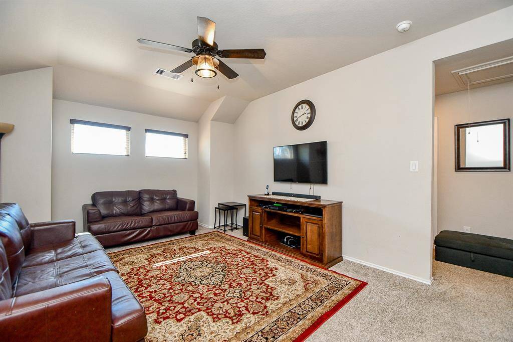 Upstairs you will find the game room for entertaining.