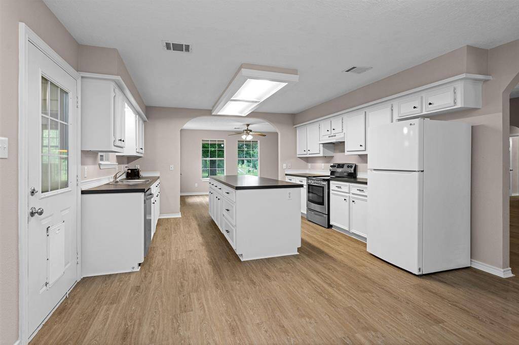 View of kitchen from the breakfast area.