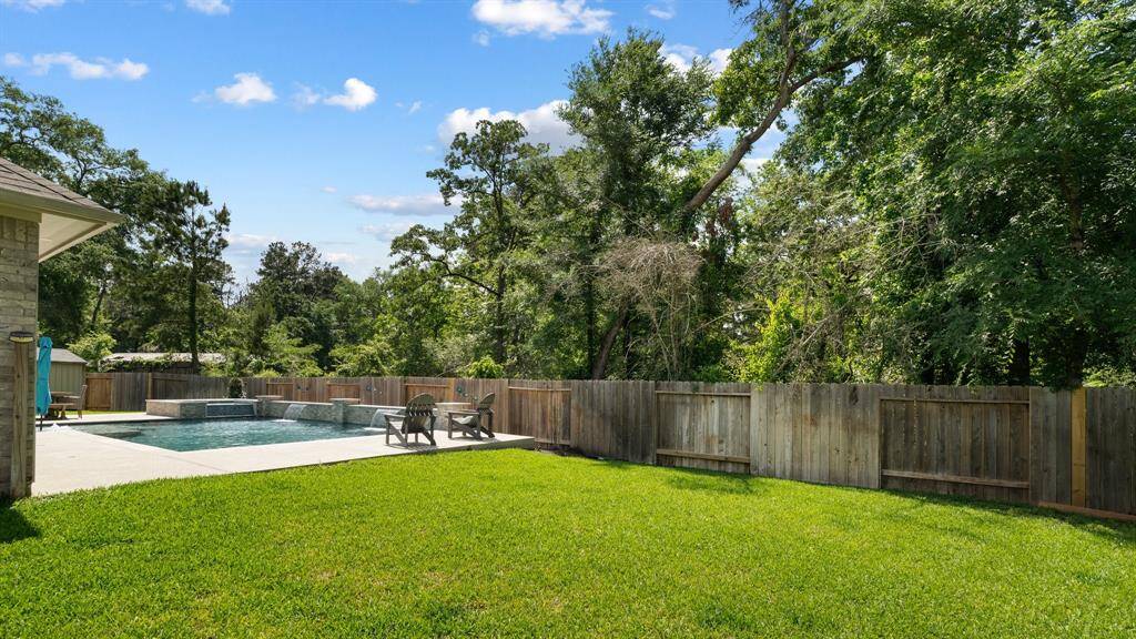 Private backyard