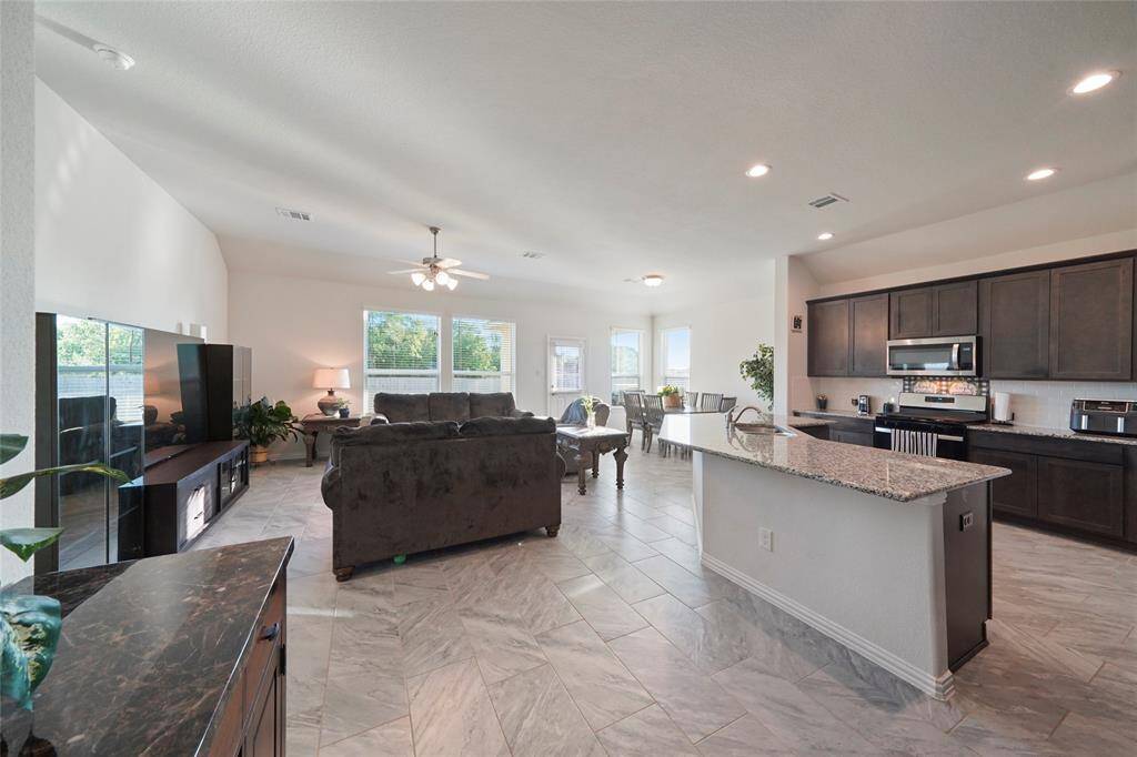 Great room - living / kitchen